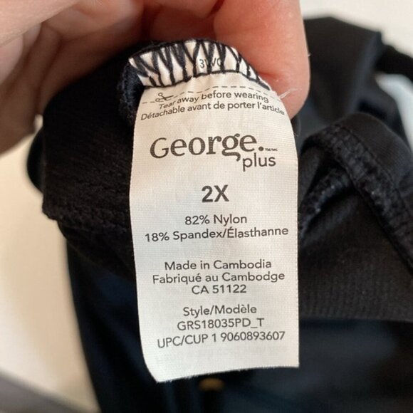 Black Tankini bikini two piece set size 2X - Picture 12 of 16